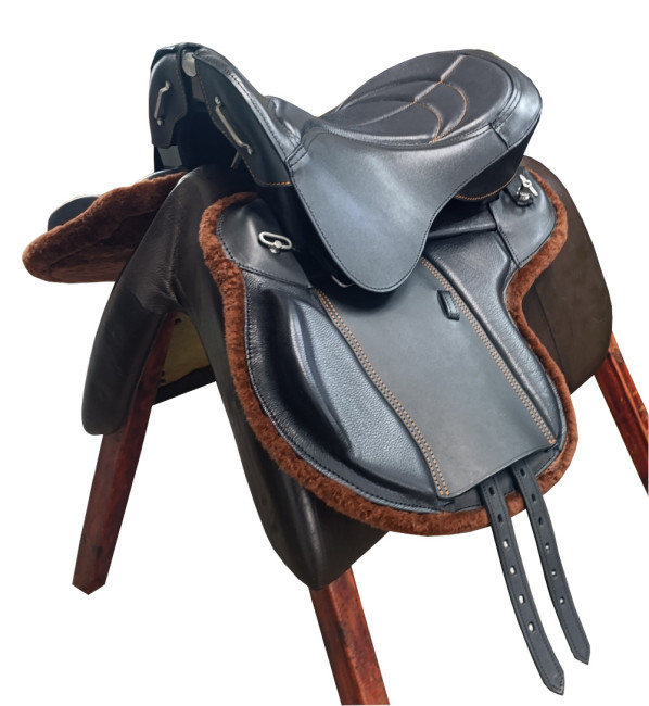 Седло ПРЕСТИЖ МОНО с мехом - фото2