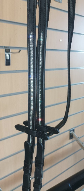 Повод прорезиненный со стразами - фото3