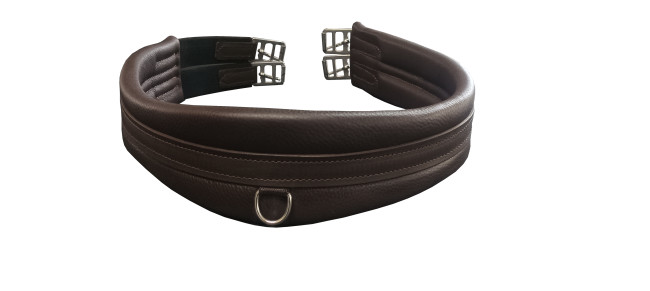 Подпруга кожаная анатомическая с одной стороны резинки