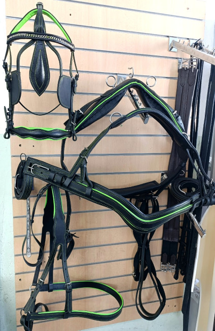 Комплект шорной упряжи с цветным кантом для пони - фото3