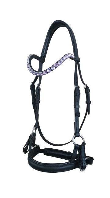 Сайд-пулл налобный с крупными стразами