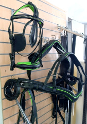 Комплект шорной упряжи с цветным кантом для пони - фото2